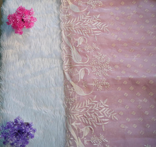 Crush Embroidary Saree | SSES176
