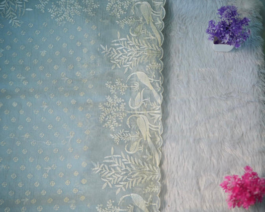 Crush Embroidary Saree | SSES176