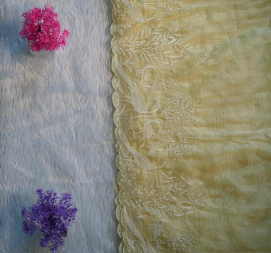 Crush Embroidary Saree | SSES176