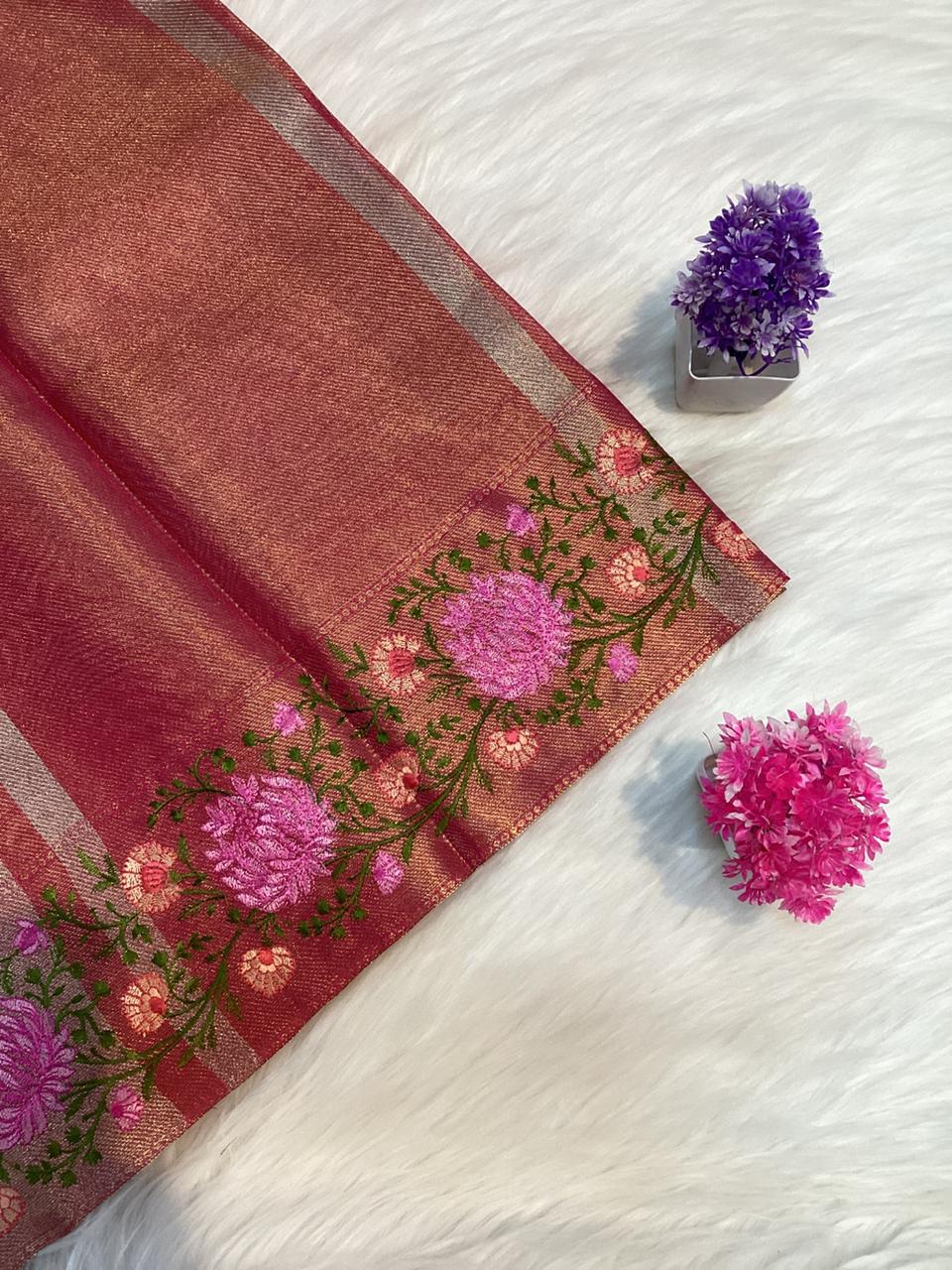 New Fancy Tissue Saree | SSFT240