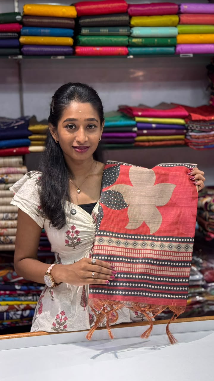 Linen Cotton Saree | SSLC381