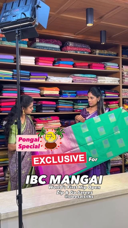 Exclusive Interview to IBC MANGAI / Pongal Special for world’s first Hip Open Zip & Go sarees @ Sree