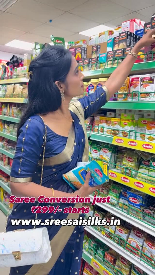 Saree Conversion ₹299/- @ Sreesaisilks Nanganallur/ Annanagar