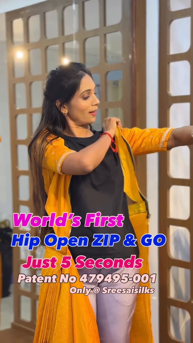 Worlds First HipOpen ZIP & GO @ Sreesaisilks Nanganallur & Annanagar #easysaree #zipandgosaree #read