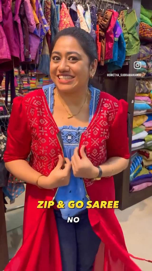 India’s First ZIP & GO SAREE @sreesaisilks Nanganallur & Annanagar 

Shop Online: sreesaisilks.in

S