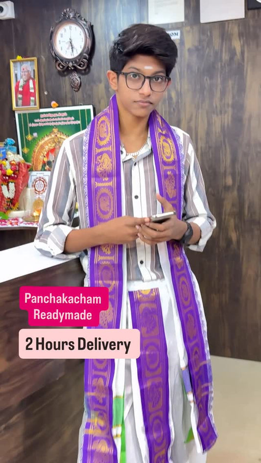 Panchakacham / Readymade #Panchakacham #PanchaKacham #PanchakachamStyle #TraditionalWear #SouthIndia