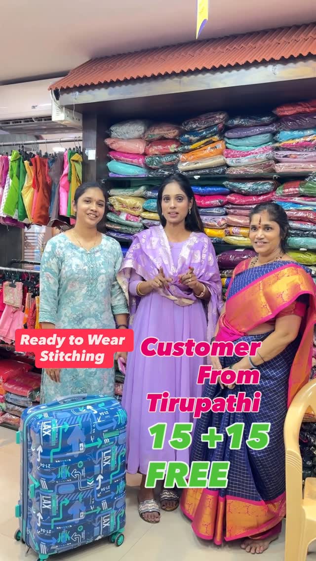 Customer from Tirupathi  15+ 15 FREE FREE @ Sreesaisilks
