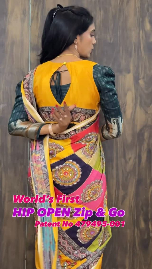 Masakali hip Open zip & go sarees @ Sreesaisilks Nanganallur/ Annanagar 8072695269/6382196976 / Nang