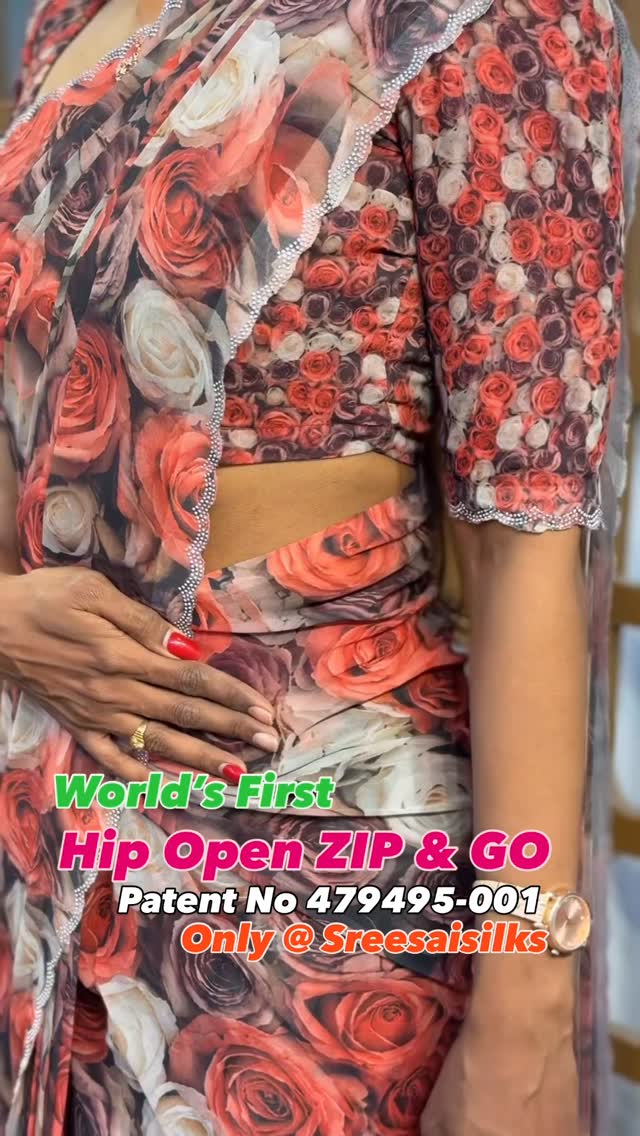 World’s First Hip Open ZIP & GO SAREES 8072695269/6382196976 / Nanganallur 7904537159/ Annanagar 

A