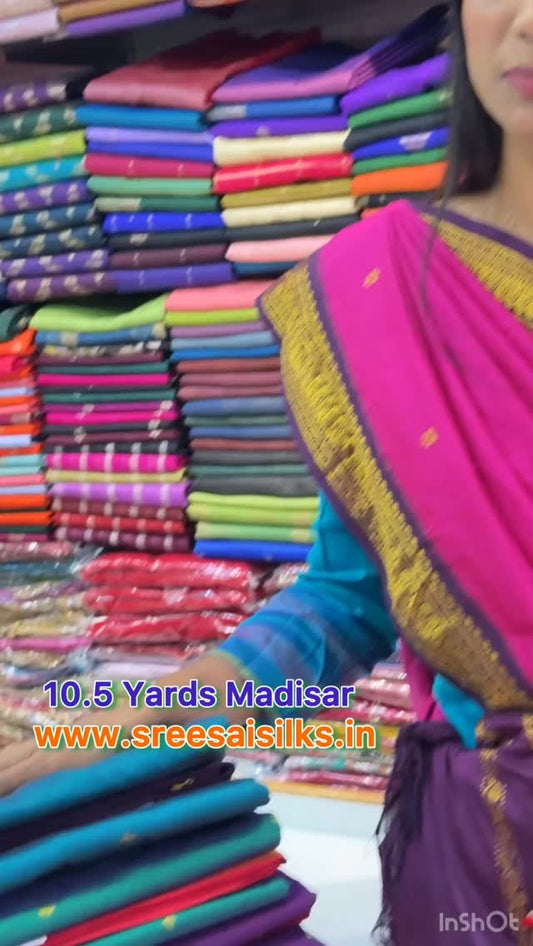 10.5 Yards Madisar Code:- SSMS240 @ sreesaisilks.in Nanganallur 8072695269/6382196976 Annanagar  790