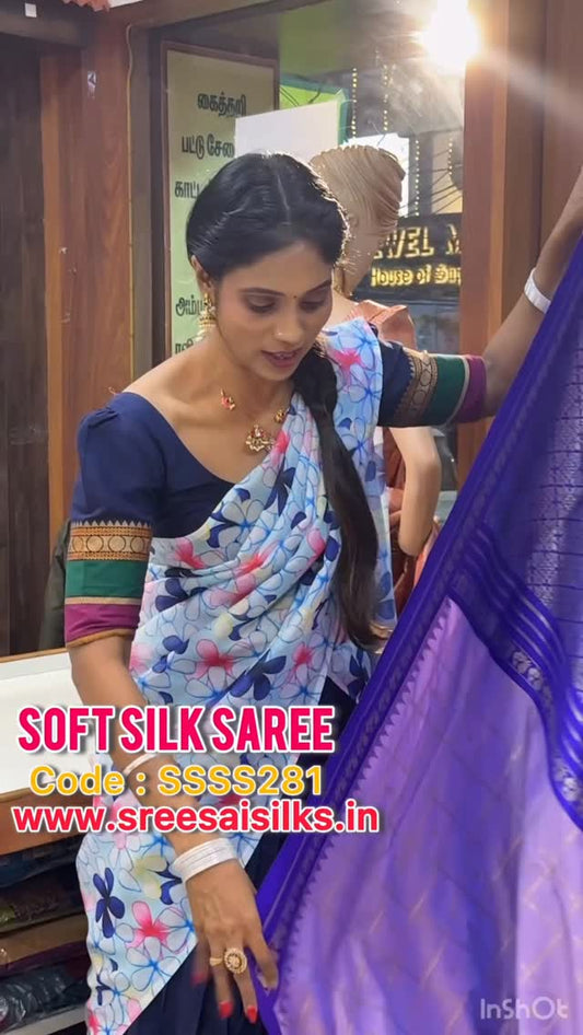 Soft Silk Saree Code:-SSSS281 @sreesaisilks.in Nanganallur 8072695269/6382196976 Annanagar  79045371