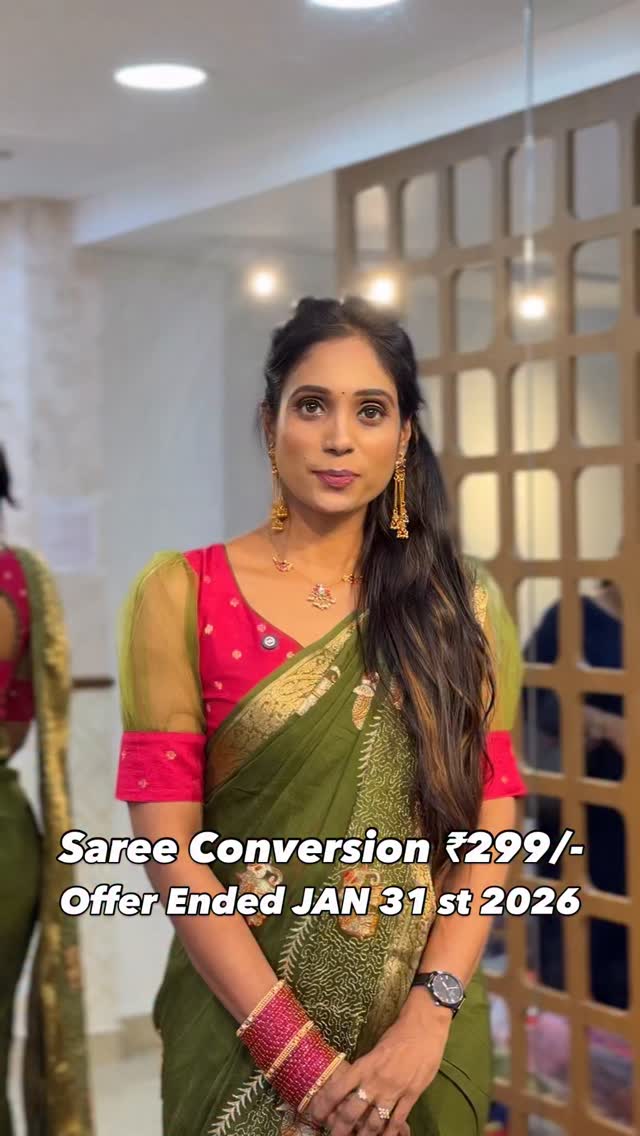 Saree Conversion ₹299/- offer Ended Jan 31 st 2026 / Sreesaisilks Nanganallur/ Annanagar 8072695269/
