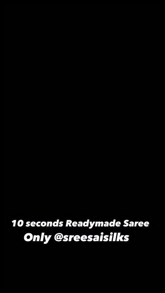 10 Seconds Readymade Saree only @ Sreesaisilks Nanganallur 8072695269/6382196976 / Nanganallur 79045