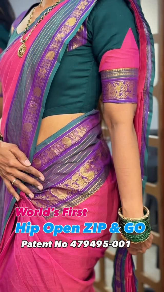 World’s First Hip Open Zip & Go in Chettinad cotton @ Sreesaisilks/ Nanganallur/ Annanagar 807269526