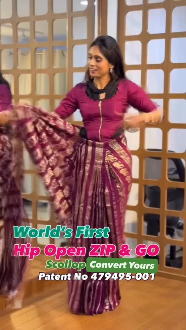 Convert Your sarees to Hip Open ZIP AND GO @ Sreesaisilks Nanganallur/ Annanagar 8072695269/63821969
