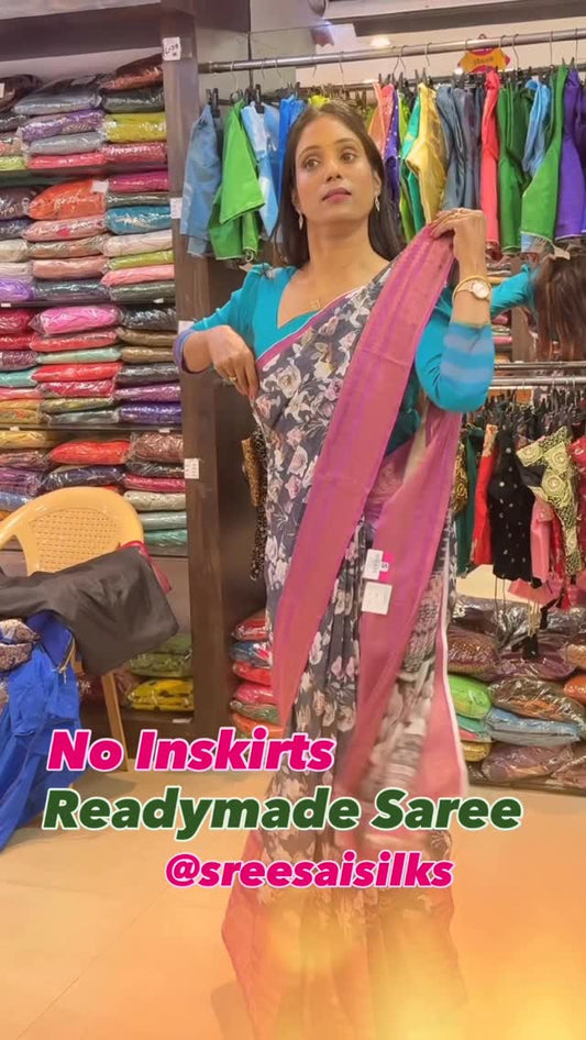 No Inskirts Readymade Saree @ Sreesaisilks Nanganallur/ Annanagar 8072695269/6382196976 / Nanganallu
