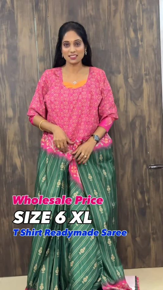 T shirt Readymade Saree @ Sreesaisilks