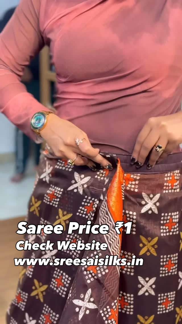Saree Price ₹1 / check website www.sreesaisilks.in /8072695269/6382196976 / Nanganallur 7904537159/