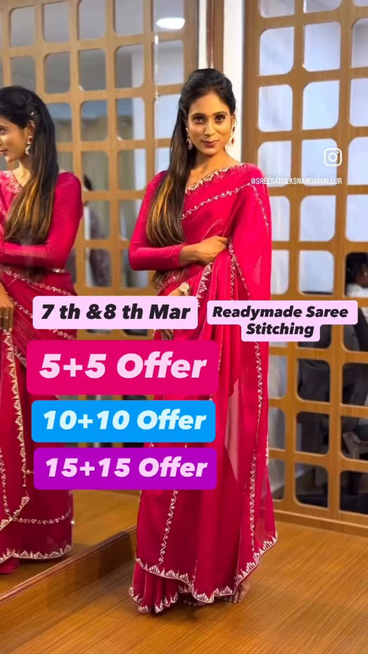 5+5 offer ,10+10 Offer ,15+15 offer @ Sreesaisilks Nanganallur/ Annanagar 8072695269/6382196976 / Na