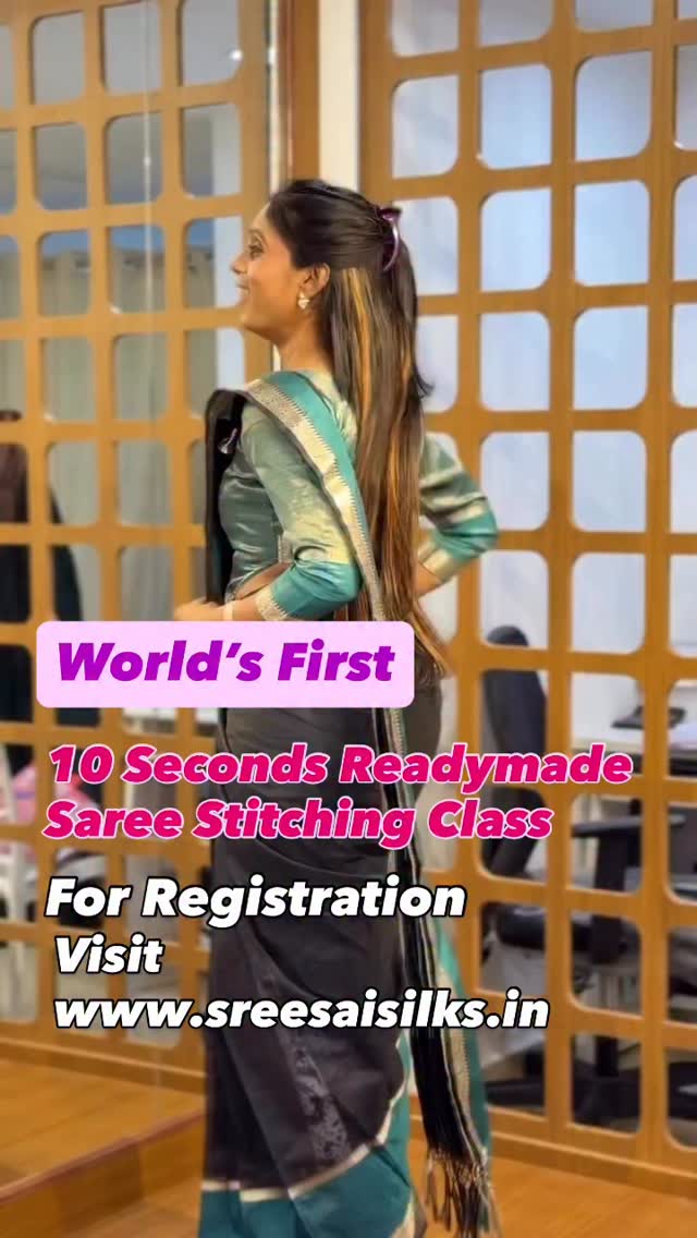 Readymade Saree Stitching Class / Registration Open / www.sreesaisilks.in 8072695269/6382196976 / Na