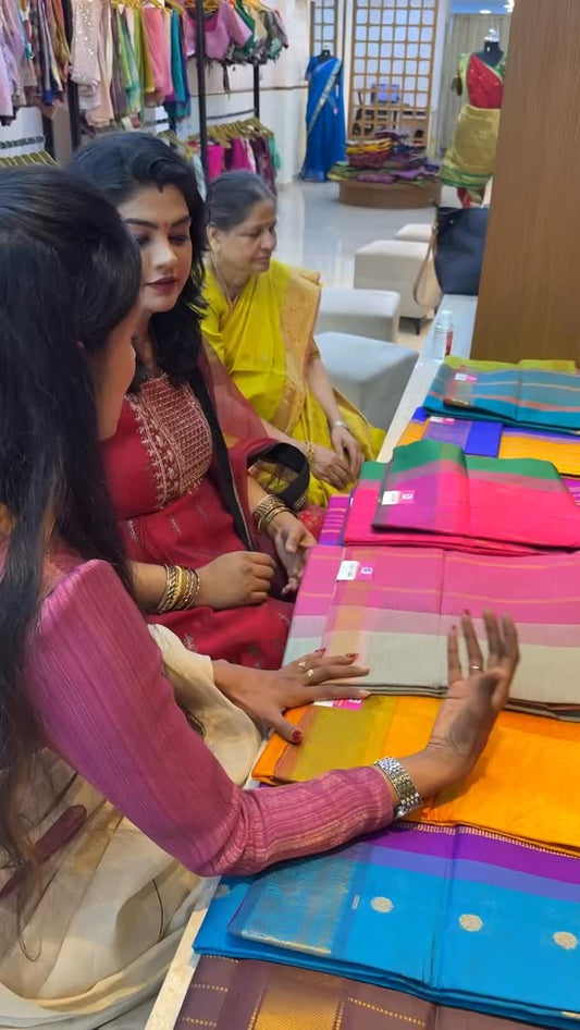Silk Cotton Sarees / Sreesaisilks/ Annanagar/ Nanganallur