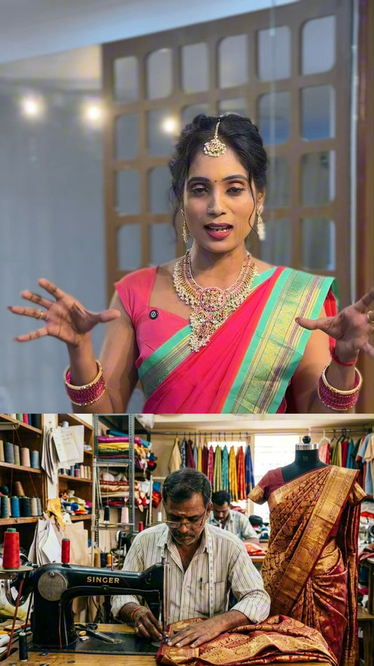 Apply Online: www.sreesaisilks.in

Shop Location:

📍Nanganallur
Sree Sai Silks
#20, 3rd Main Rd, Th