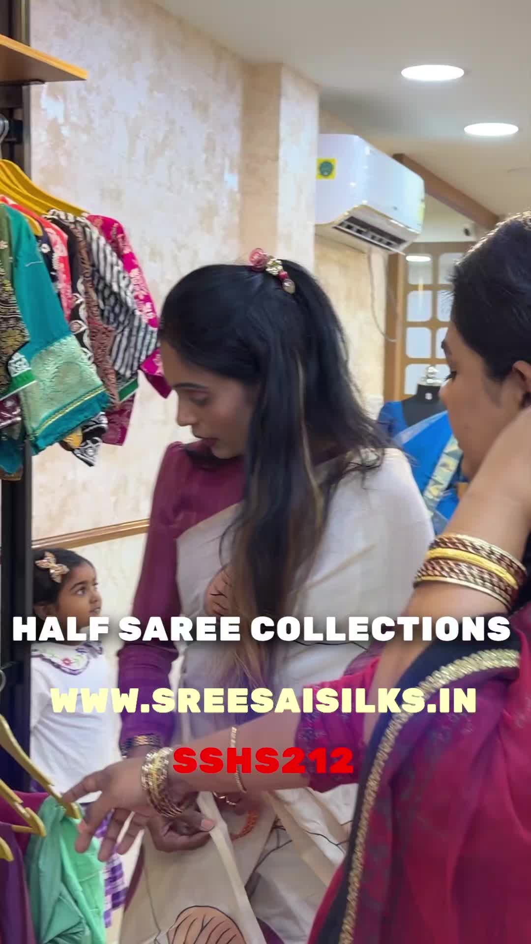 Half saree collections from our store.

Shop Online: sreesaisilks.in
 
Shop Location:
📍Nanganallur