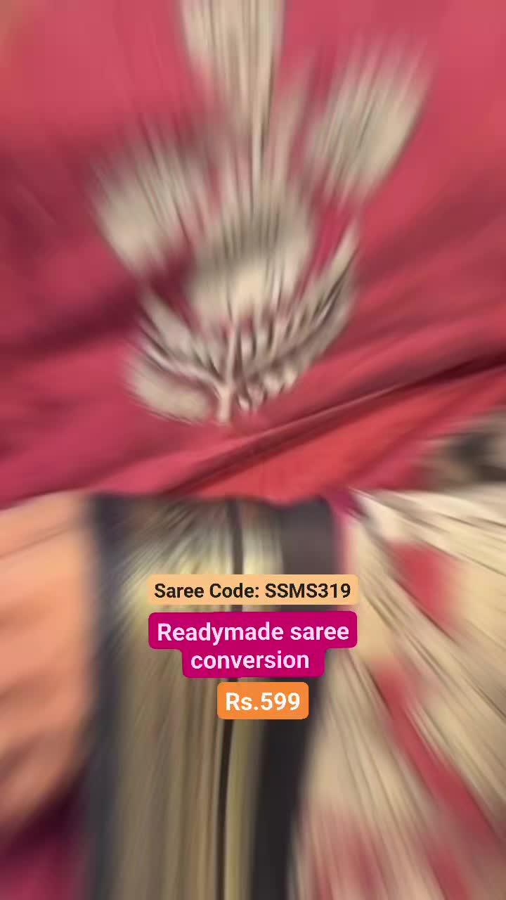 Readymade saree conversion Rs.599.

Saree code: SSMS319

Shop Online: sreesaisilks.in
 
Shop Locatio