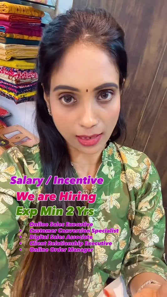 Mail us sreesaisilksjobpost@gmail.com 8072695269/6382196976Work from Home
Earn from Mobile
No Invest