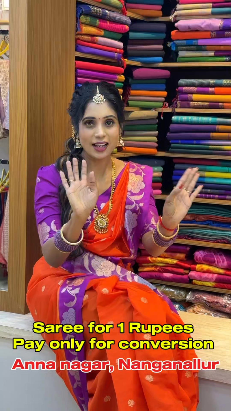 Saree for 1 rupee Pay Only For Conversion.

Shop Online: www.sreesaisilks.in 

Shop Location: 

📍Na