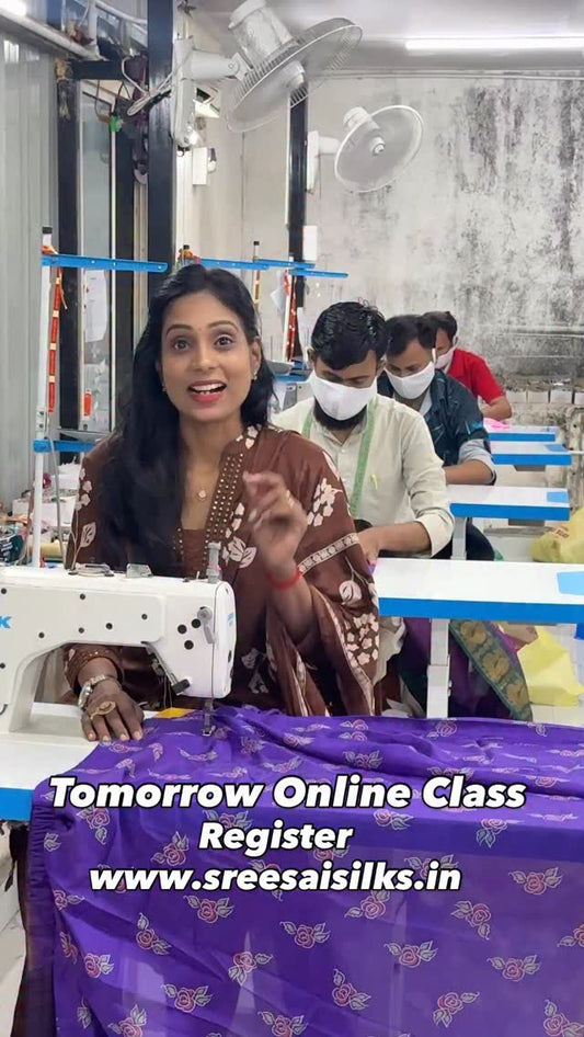 Tomorrow Readymade Saree Stitching Class / Sreesaisilks/ Nanganallur/ Annanagar