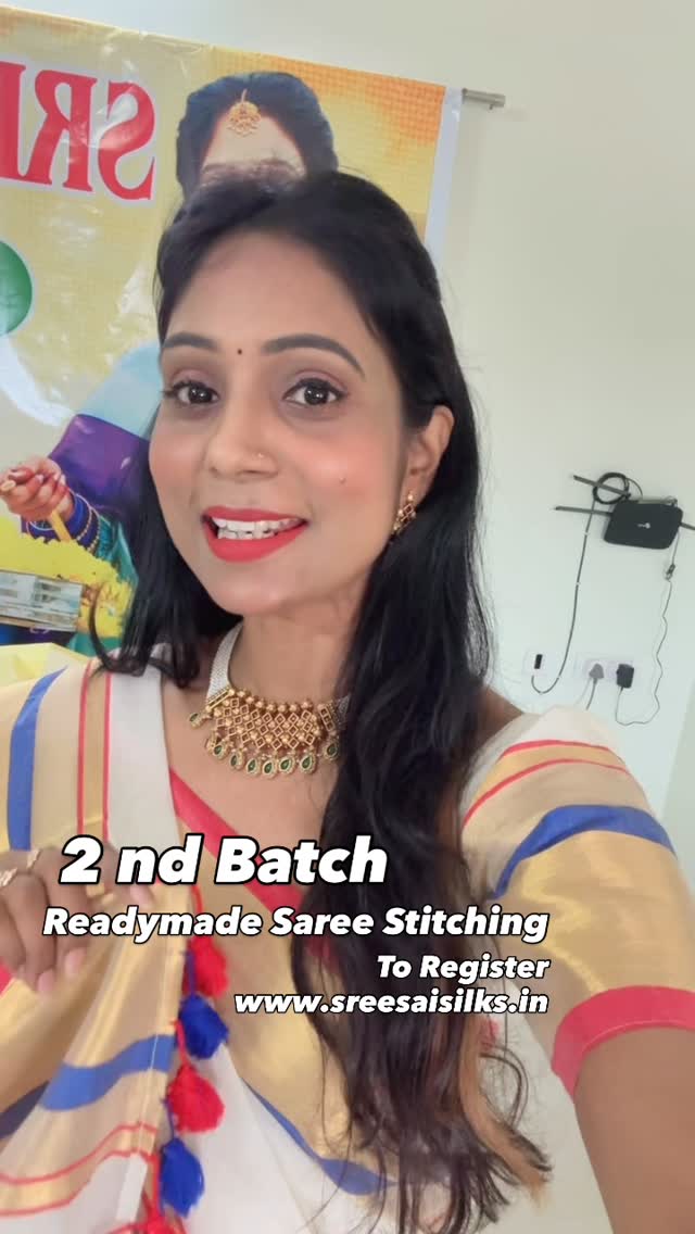 2 nd Batch Readymade Saree Stitching Class @10 am Starts / Awaiting to see you all / www.sreesaisilk