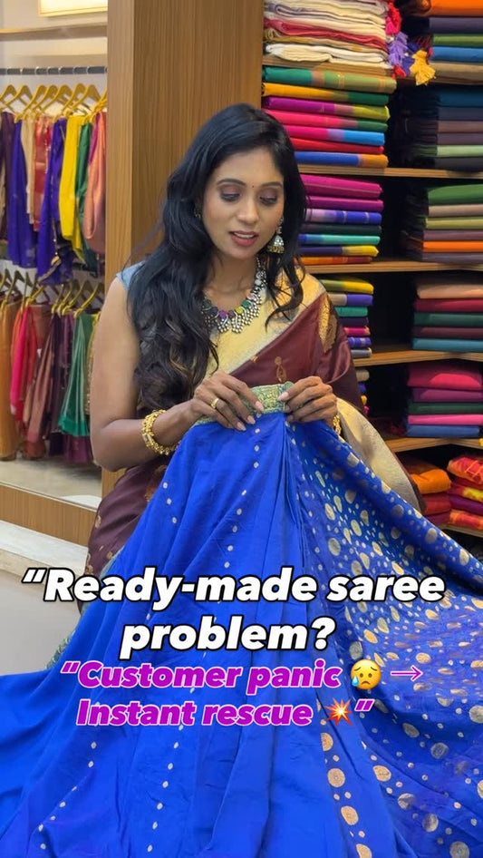Readymade Saree Problem? Customer Panic / Instant Rescue #readymadesaree #sareehack #sareefix #india