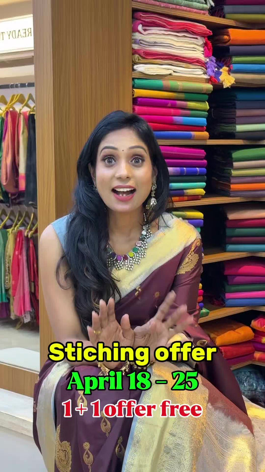 1+1 Offer / 18 th to 25 th April Sreesaisilks 8072695269/6382196976 / Nanganallur 7904537159/ Annana