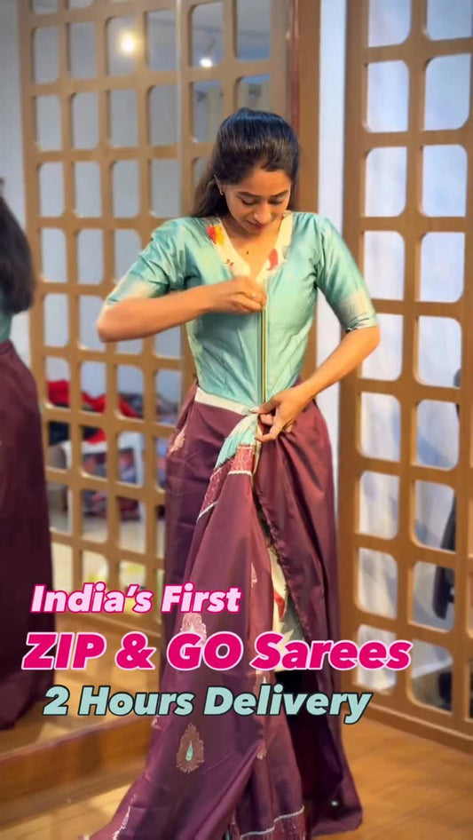 India’s First ZIP & GO SAREES @ Sreesaisilks/ 2 hours Delivery 8072695269/6382196976 / Nanganallur 7
