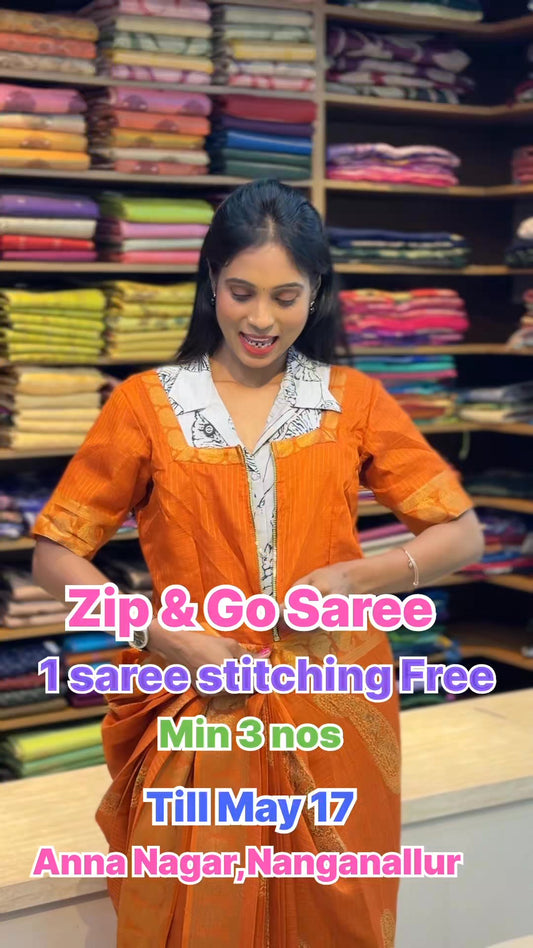 Applicable only for quick delivery payment.

SAREE STITCHING 

Shop Online: www.sreesaisilks.in 

Sh