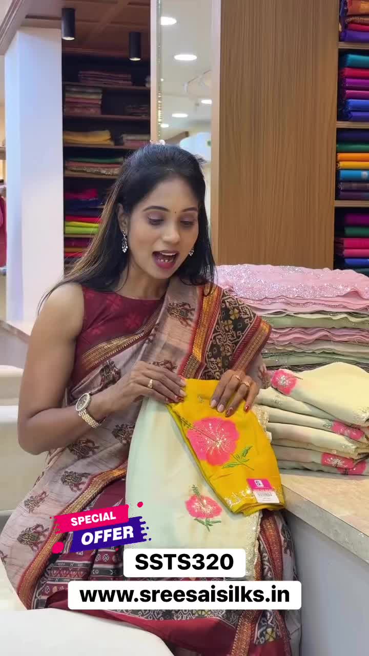 Comment “LINK” to get product link or search this code on website www.sreesaisilks.in

Trendy Saree