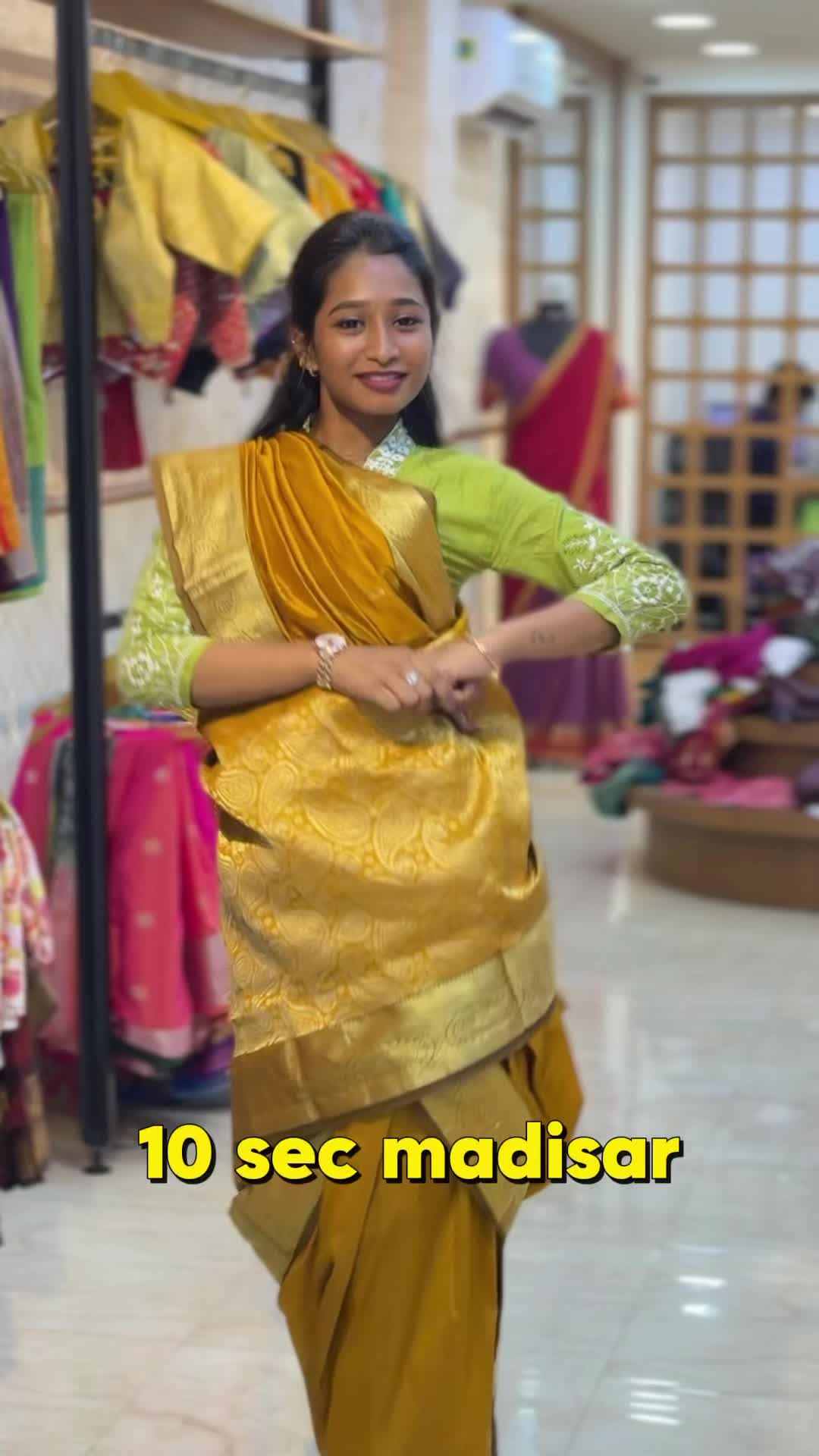Get ready in 10 seconds with readymade sarees.

Shop Online: www.sreesaisilks.in

Shop Location:

📍