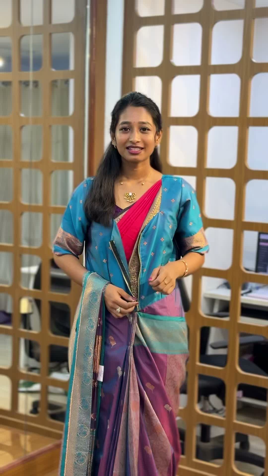 Finally zip & go saree also explained, Avail the stiching offer within this sunday
Give 3 sarees and