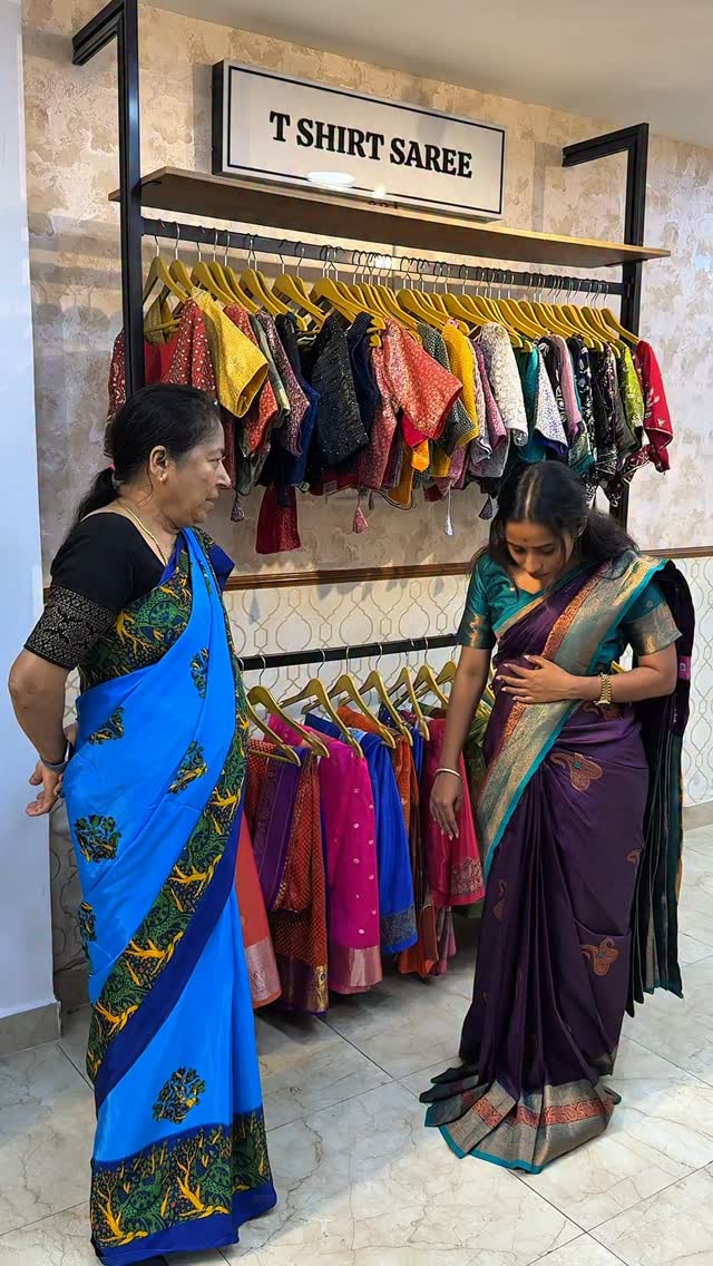 Convert your sarees into 10secs Readymade saree.

Shop Online: www.sreesaisilks.in

Shop Location: