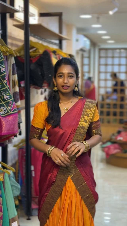 Comment “LINK” to get product link or search this code on website www.sreesaisilks.in

Temple Cotton