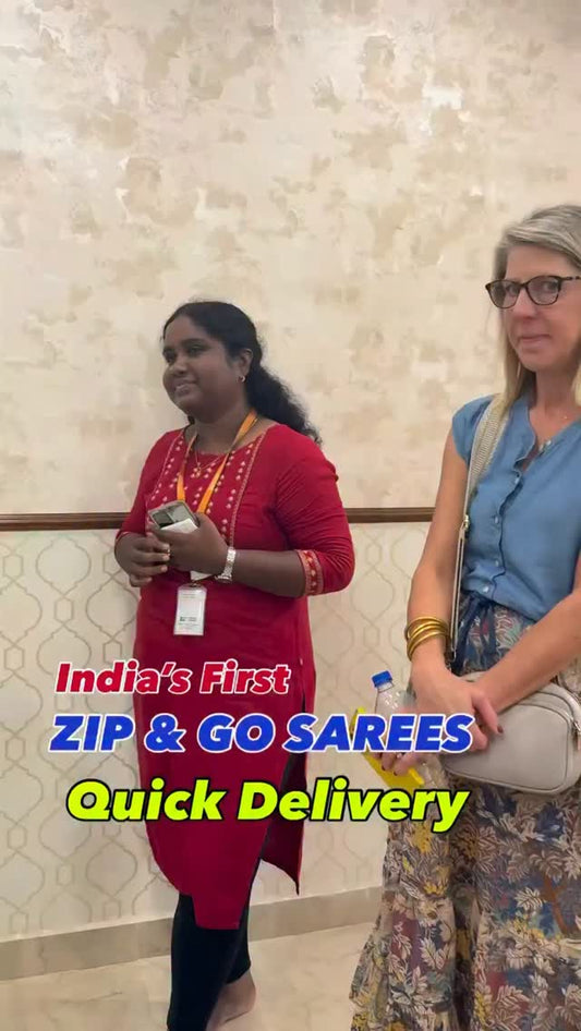 India’s First zip & go sarees 

Comment “LINK” to get product link or search this code on website ww