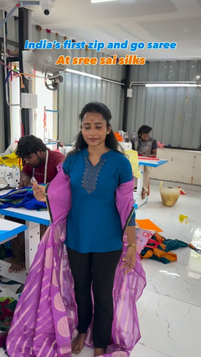 Zip and go saree 

www.sreesaisilks.in

Shop Online: www.sreesaisilks.in

Shop Location:

📍Nanganal