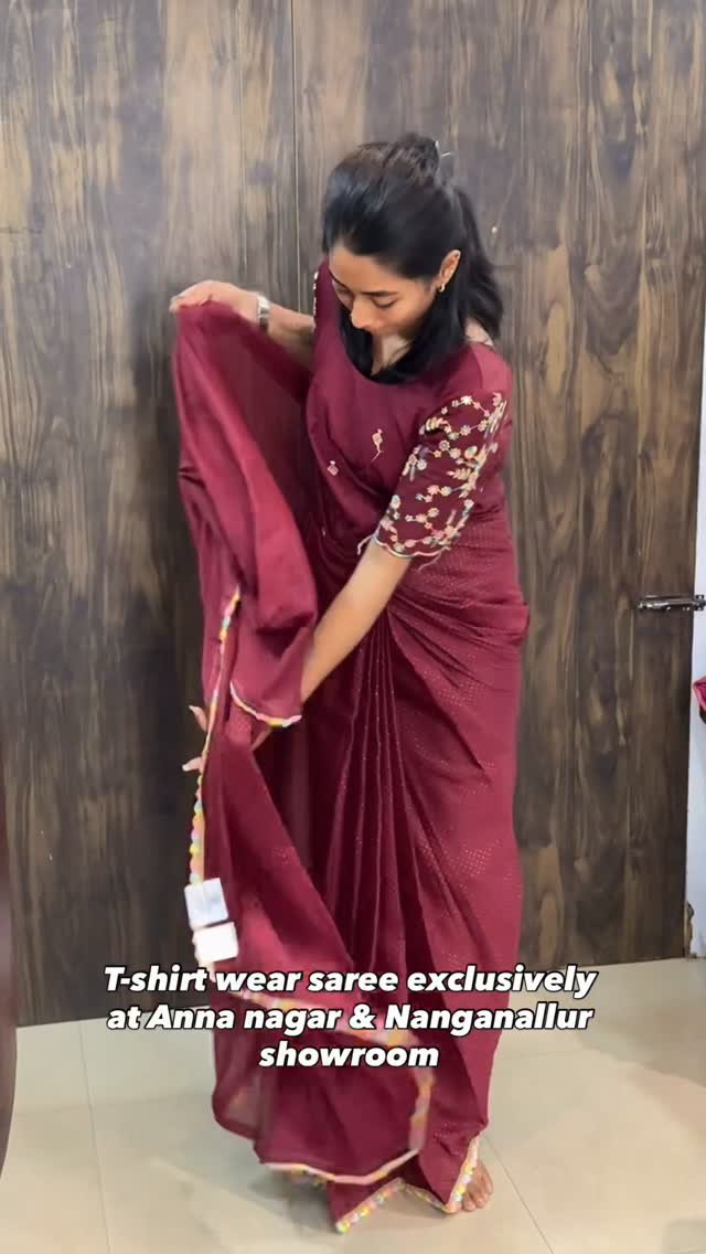 Wear saree in 10seconds 

Shop Online: www.sreesaisilks.in

Shop Location:

📍Nanganallur
Sree Sai S