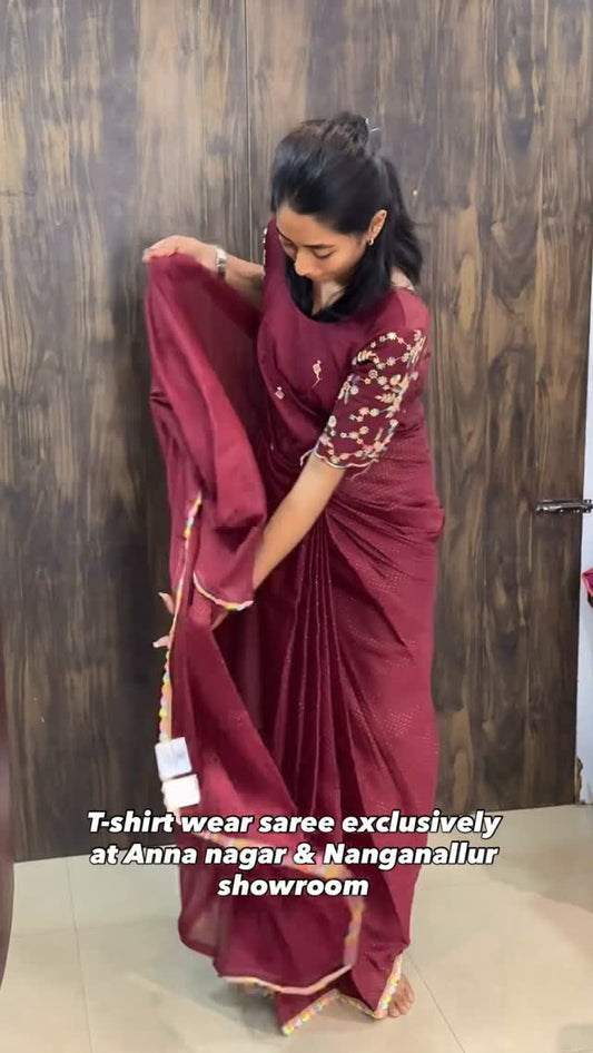 Wear saree in 10seconds 

Shop Online: www.sreesaisilks.in

Shop Location:

📍Nanganallur
Sree Sai S