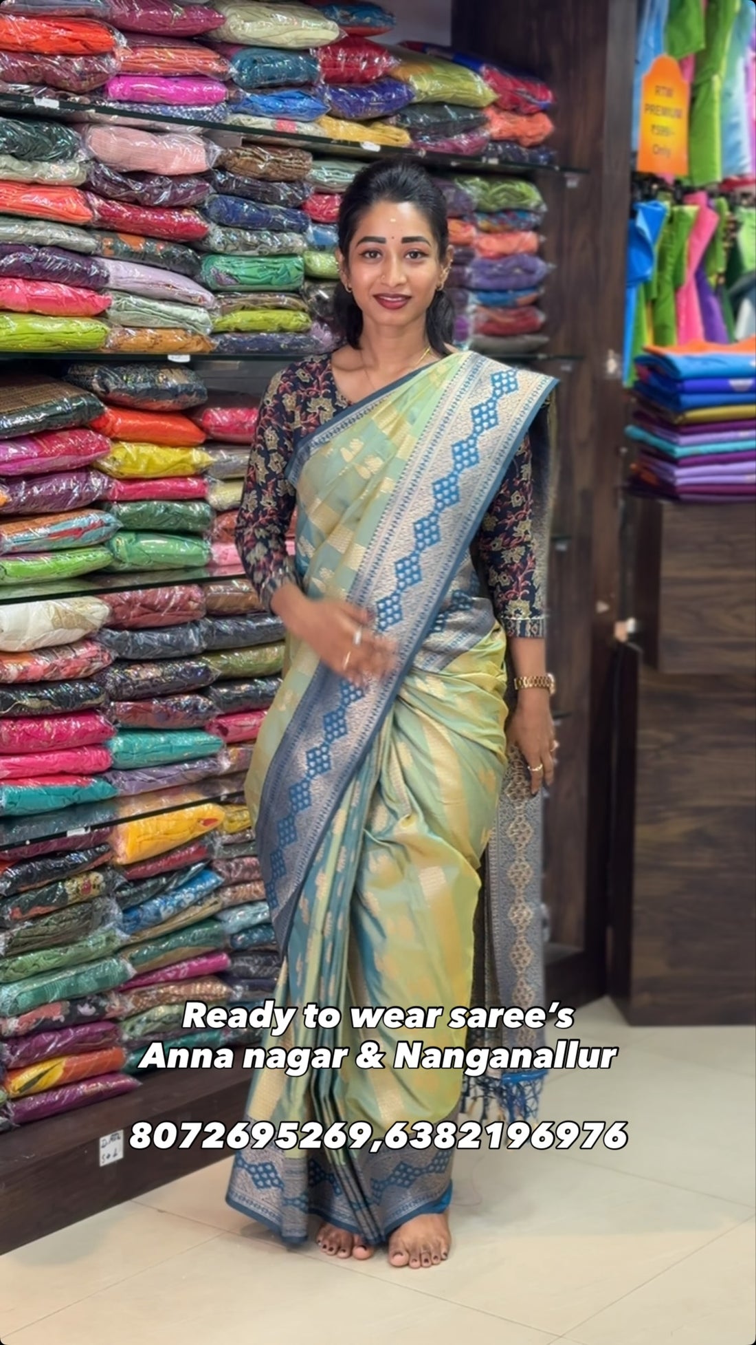 Get ready to wear saree’s for your perfect size only @sreesaisilksnangainallur 

Shop Online: www.sr