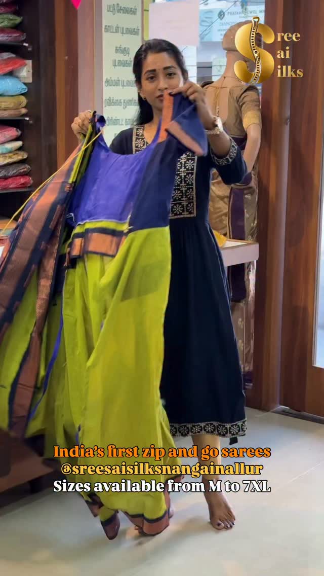 Shop Online: www.sreesaisilks.in

Shop Location:

📍Nanganallur
Sree Sai Silks
#20, 3rd Main Rd, Thi