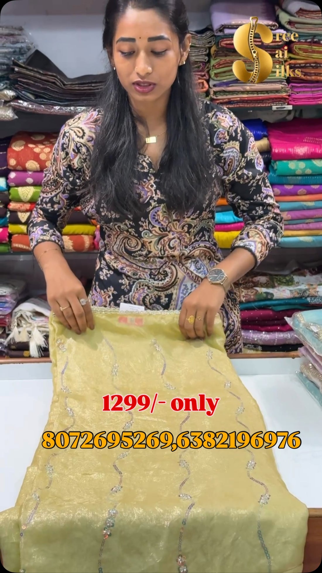 Space silk designer
W.code: 8072695269,6382196976
Price: 1299/-

Comment “LINK” to get product link