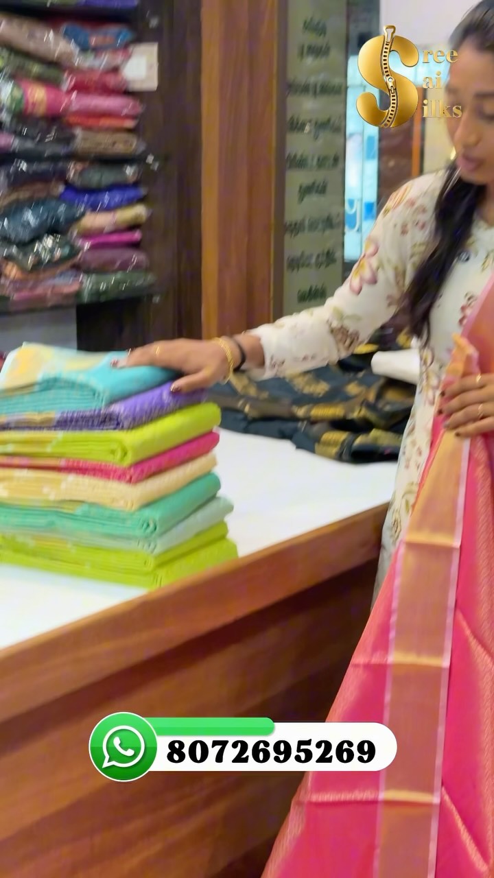 Shop Online: www.sreesaisilks.in

Shop Location:

📍Nanganallur
Sree Sai Silks
#20, 3rd Main Rd, Thi