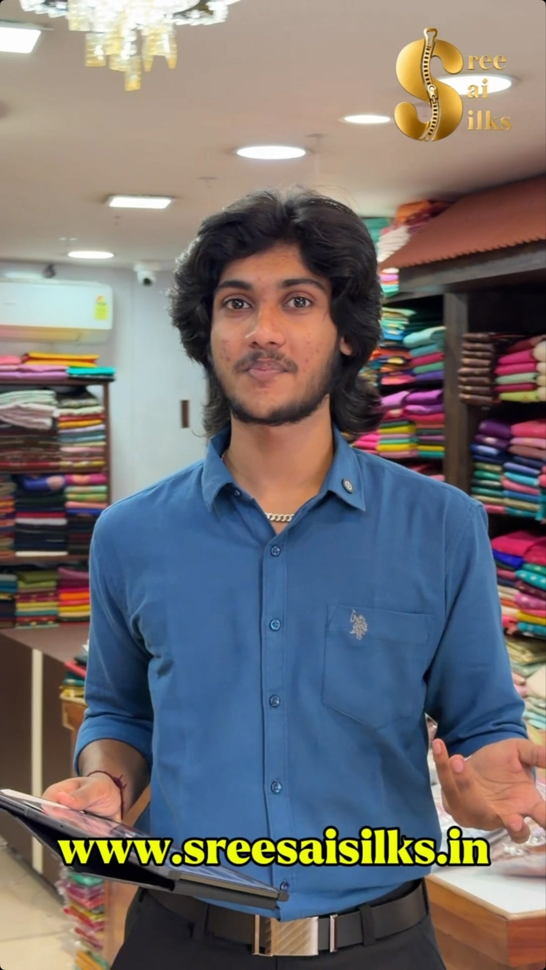 Shop Online: www.sreesaisilks.in

Shop Location:

📍Nanganallur
Sree Sai Silks
#20, 3rd Main Rd, Thi